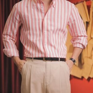 linen shirts buttondown and speard collar by travali